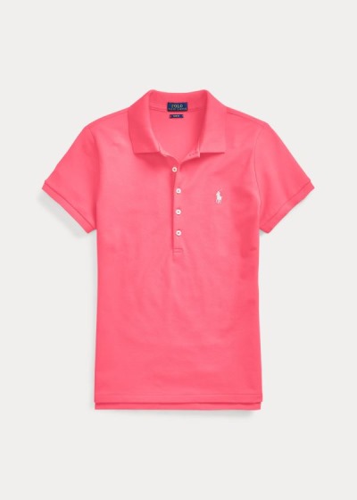 Women's Polo Ralph Lauren Slim Fit Stretch Polo Shirts | 478395AWU